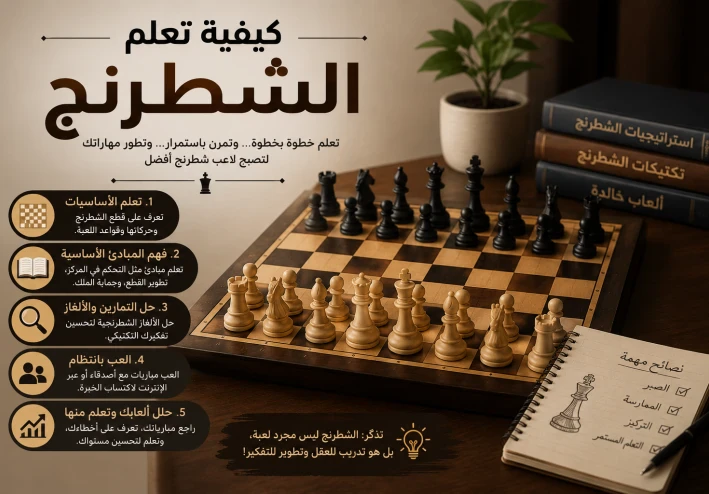 كيف تتعلم الشطرنج وتتقن لغة الملوك؟