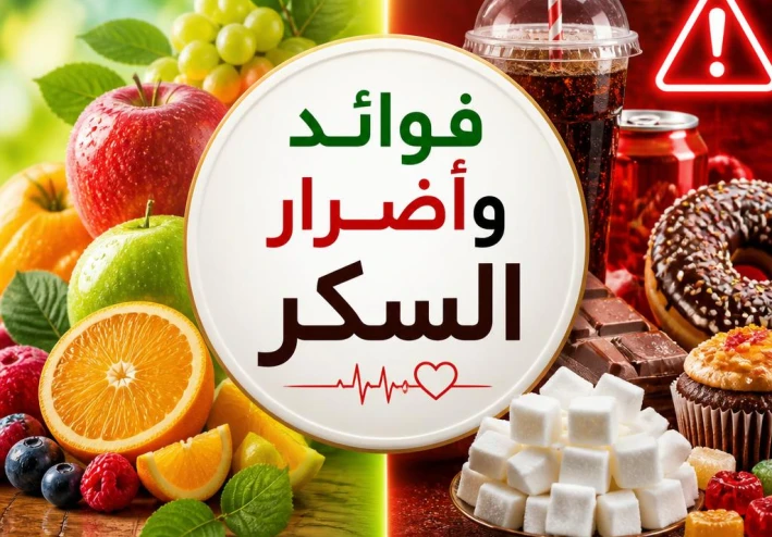 فوائد السكر وأضراره وتأثيره على صحة الإنسان