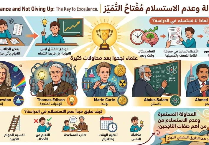 المحاولة طريق النجاح: لماذا لا يجب أن نستسلم مهما كانت الصعوبات؟