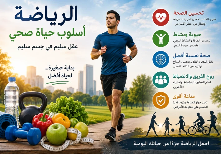 الرياضة طريق إلى جسم سليم وعقل سليم