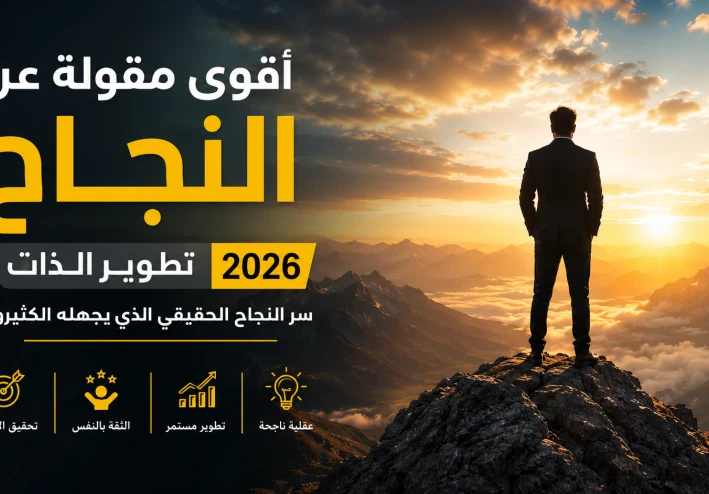 أقوى مقولة عن النجاح وتطوير الذات 2026 | سر النجاح الحقيقي الذي يجهله الكثيرون