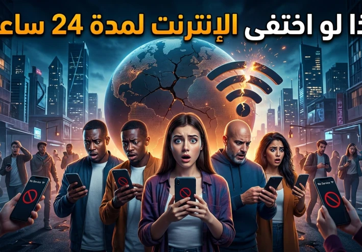 ماذا لو اختفى الإنترنت لمدة 24 ساعة فقط؟